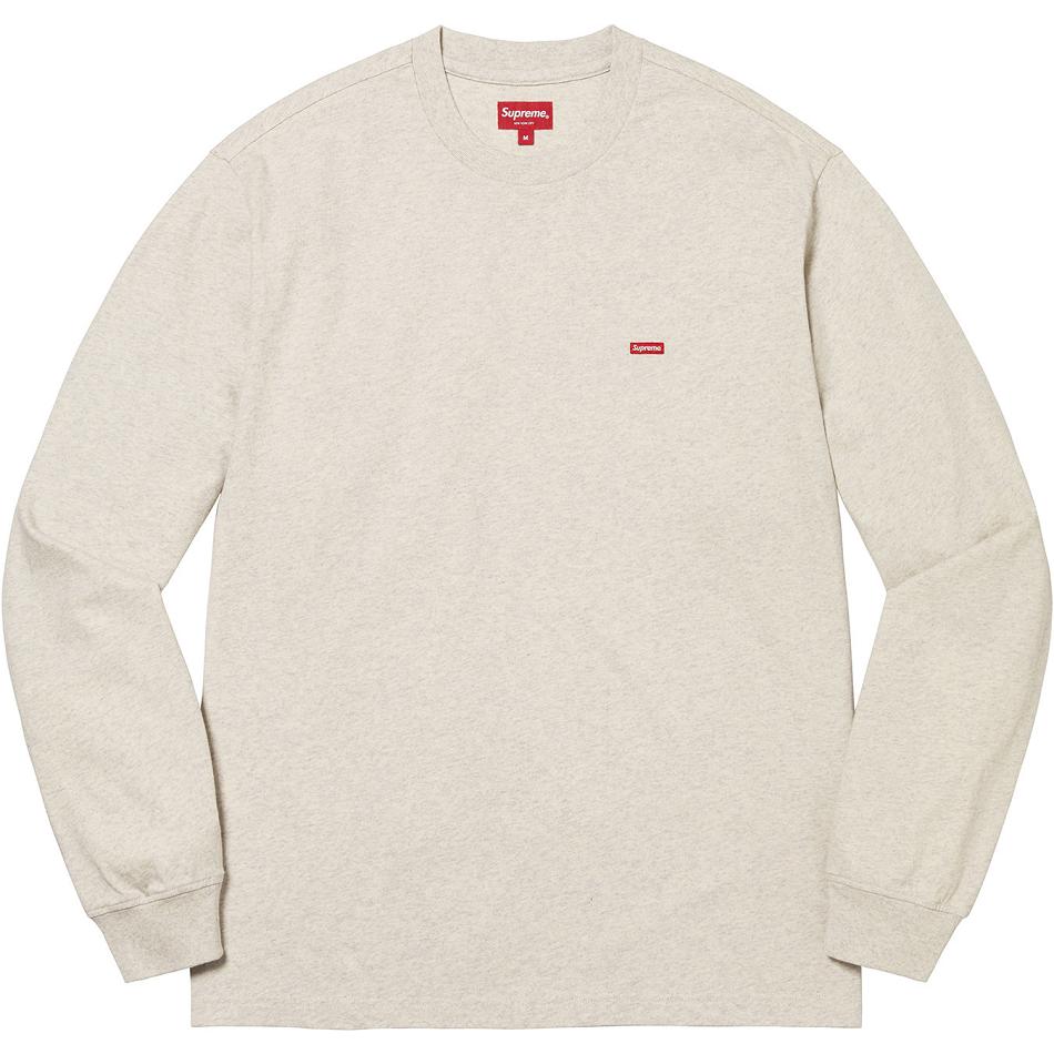 Beige Supreme Small Box L/S Tee Sweaters | PH343LH