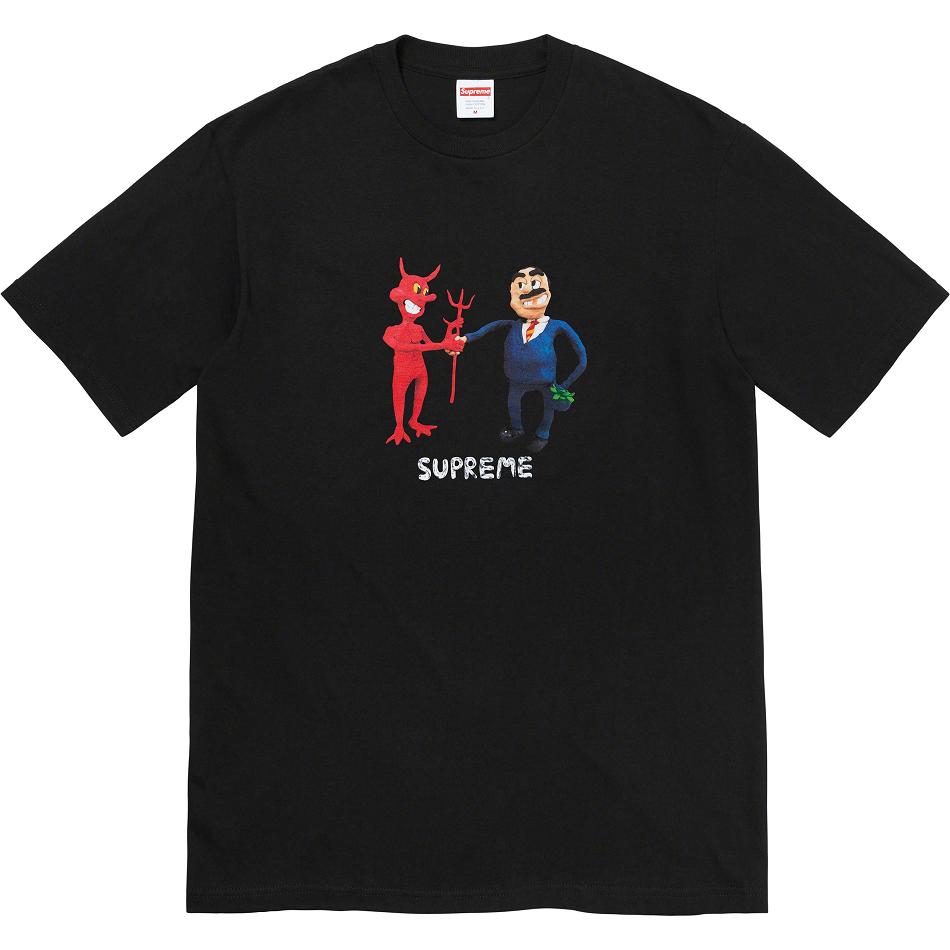 Black Supreme Business Tee T Shirts | PH213LH
