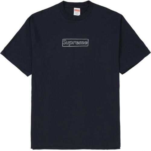 Black Supreme KAWS Chalk Box Logo T Shirts | PH198RW