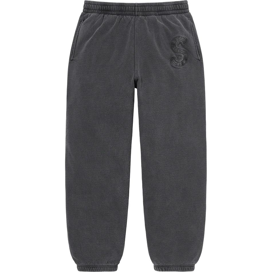 Black Supreme Overdyed S Logo Sweatpant Pants | PH403QZ