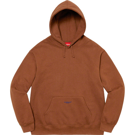 Brown Supreme Micro Logo Hoodie | PH471JJ