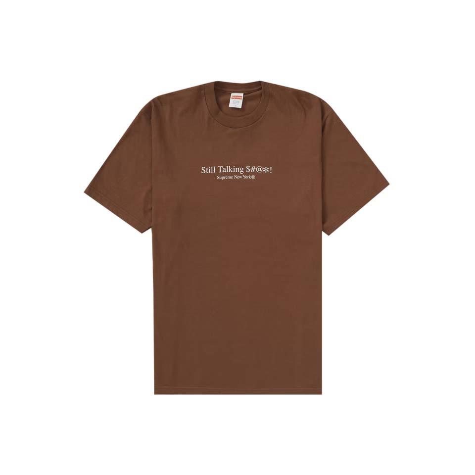 Brown Supreme Still Talking T Shirts | PH195QZ