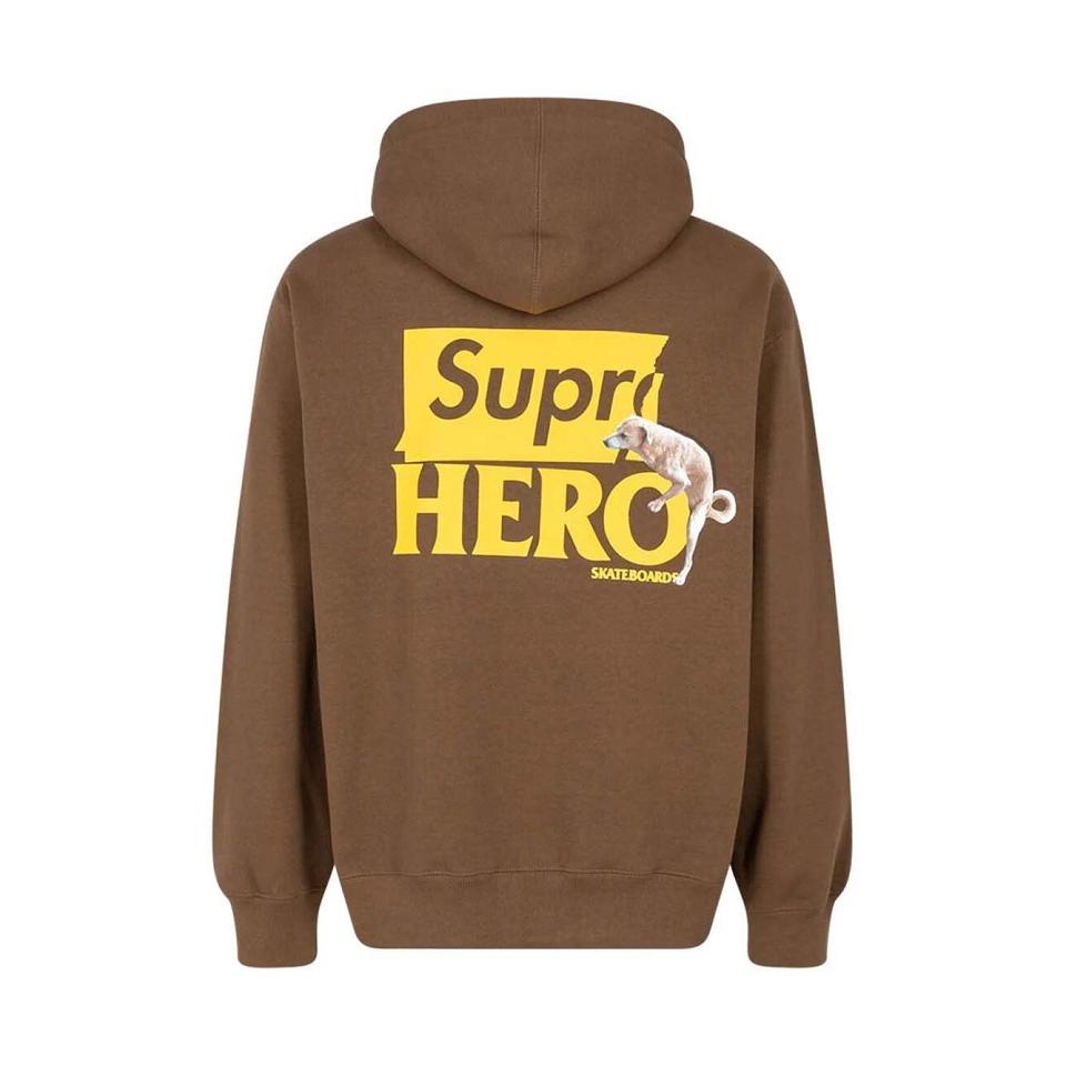 Brown Supreme X Antihero Hoodie | PH460YU