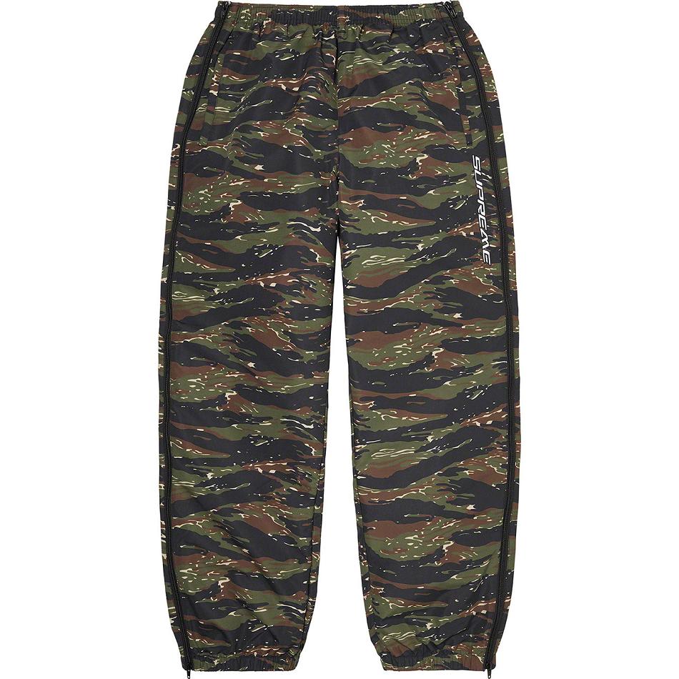 Green / Camo Supreme Full Zip Baggy Warm Up Pant Pants | PH428MA