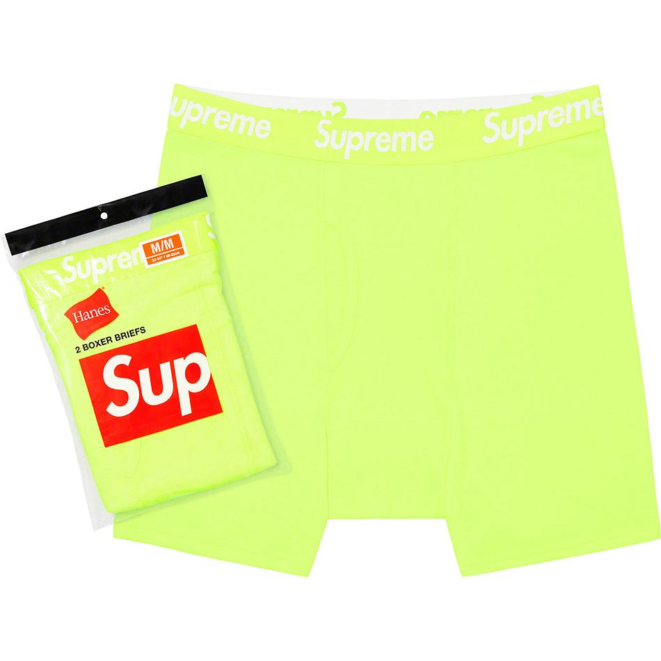 Green Supreme Hanes® Boxer Briefs (2 Pack) Underwear | PH100PQ