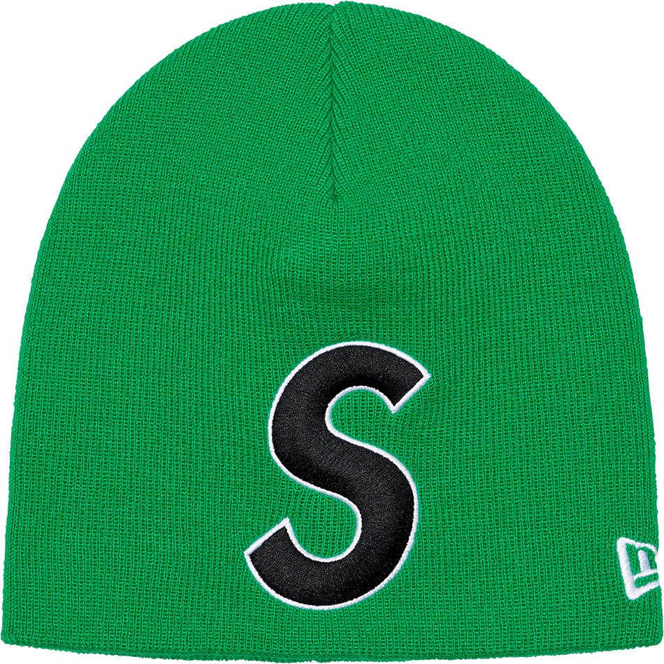 Green Supreme New Era® S Logo Beanie Hats | PH150IS