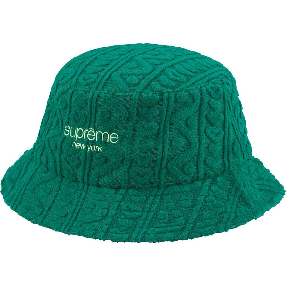 Green Supreme Terry Pattern Crusher Hats | PH142MA