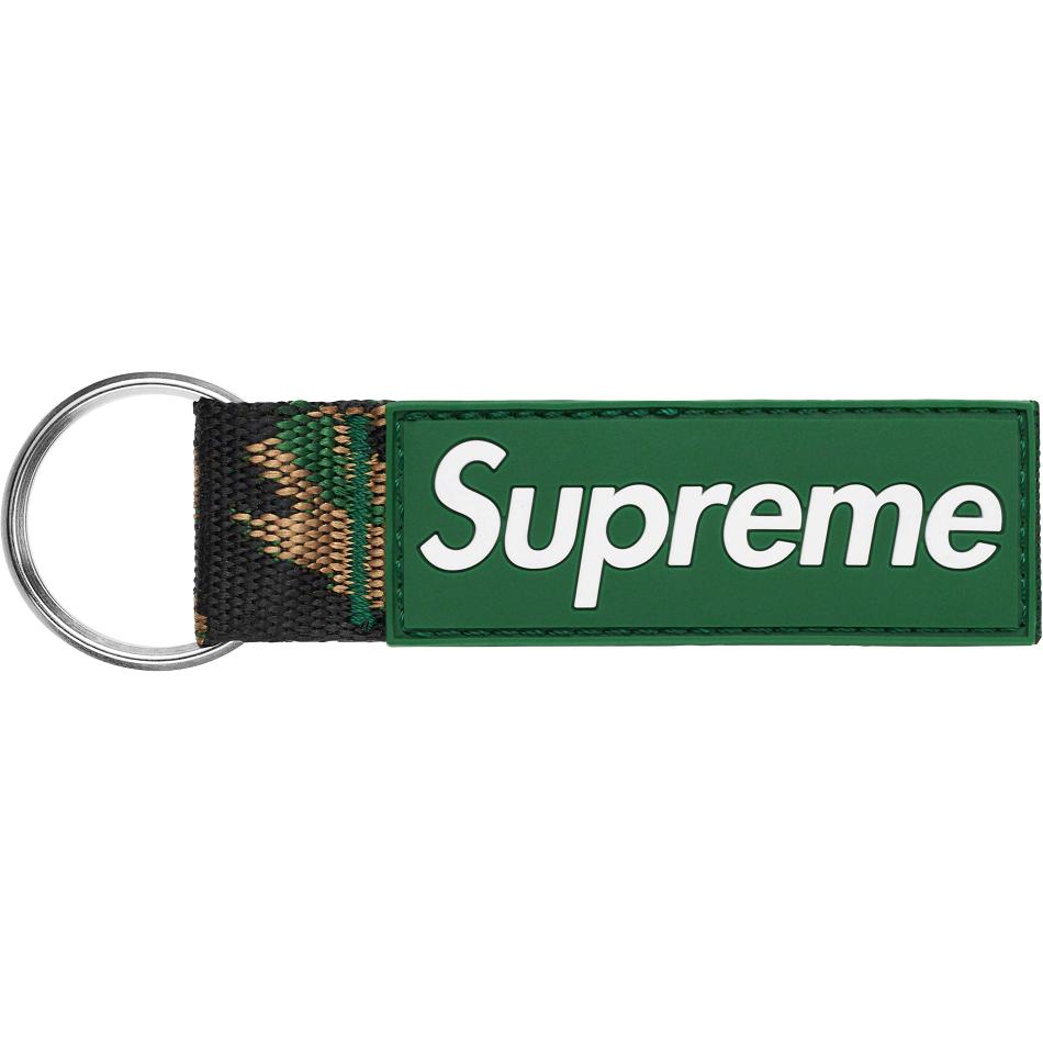 Green Supreme Webbing Keychain Accessories | PH184HK