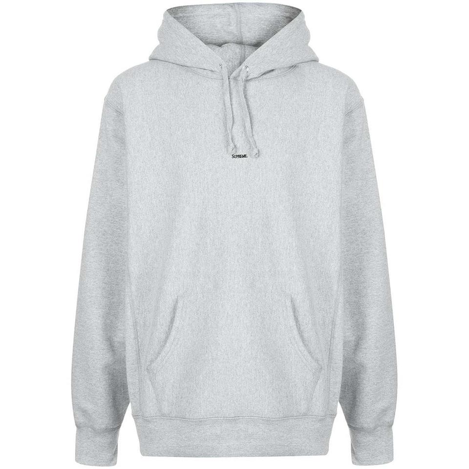 Grey Supreme Gray Micro Logo Hoodie | PH481QZ