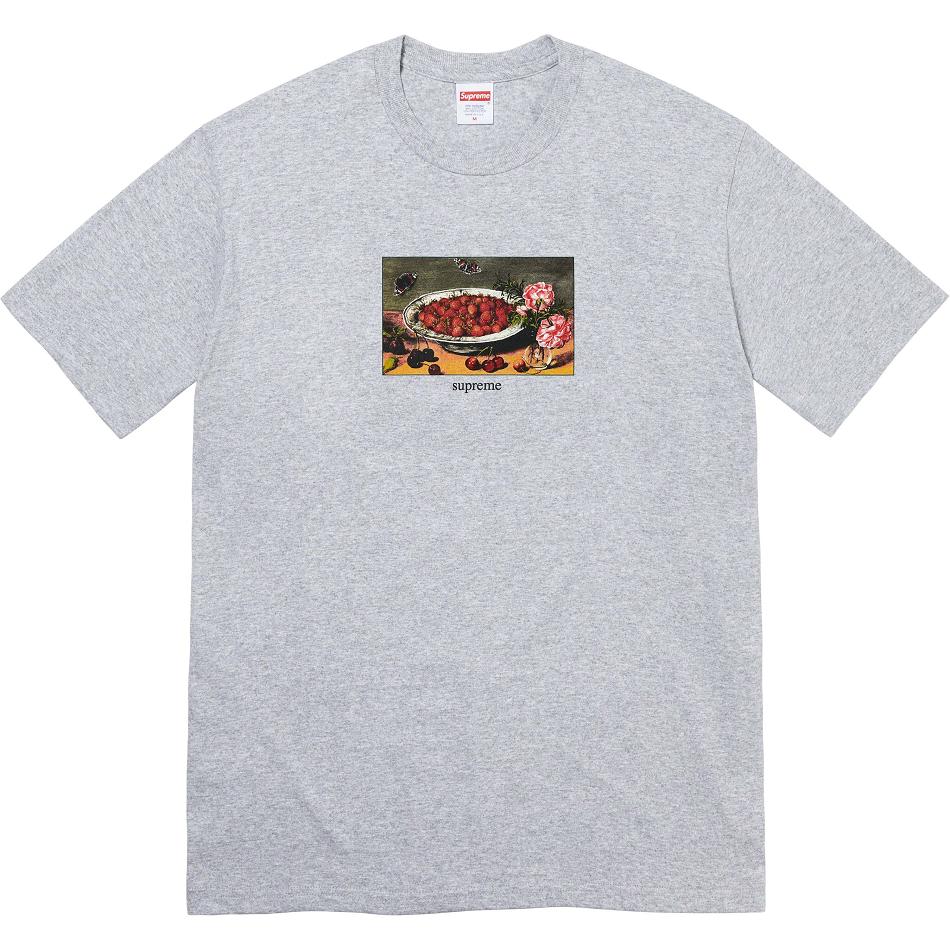 Grey Supreme Strawberries Tee T Shirts | PH249EX