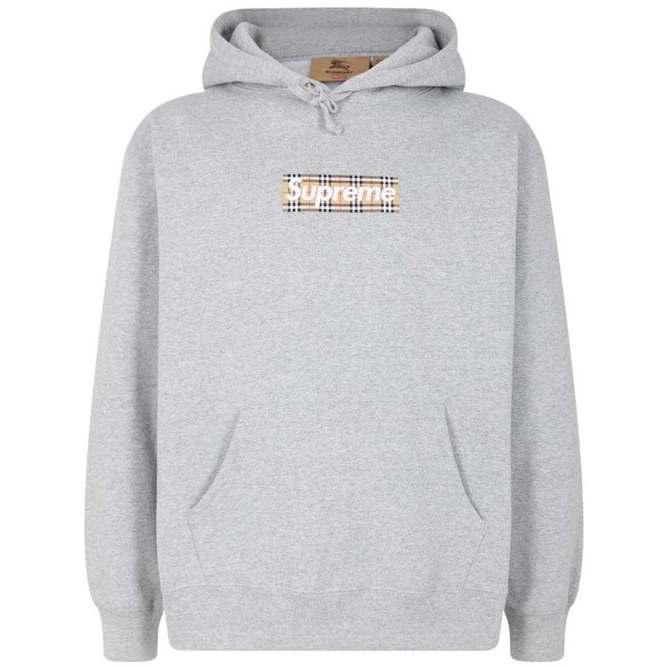 Grey Supreme X Burberry Hoodie | PH458RW