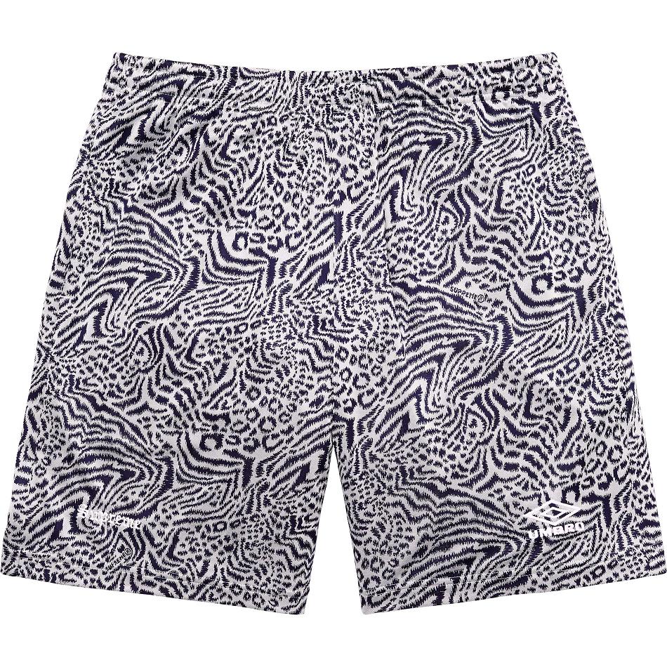 Navy Supreme Jacquard Animal Print Soccer Shorts | PH360PQ