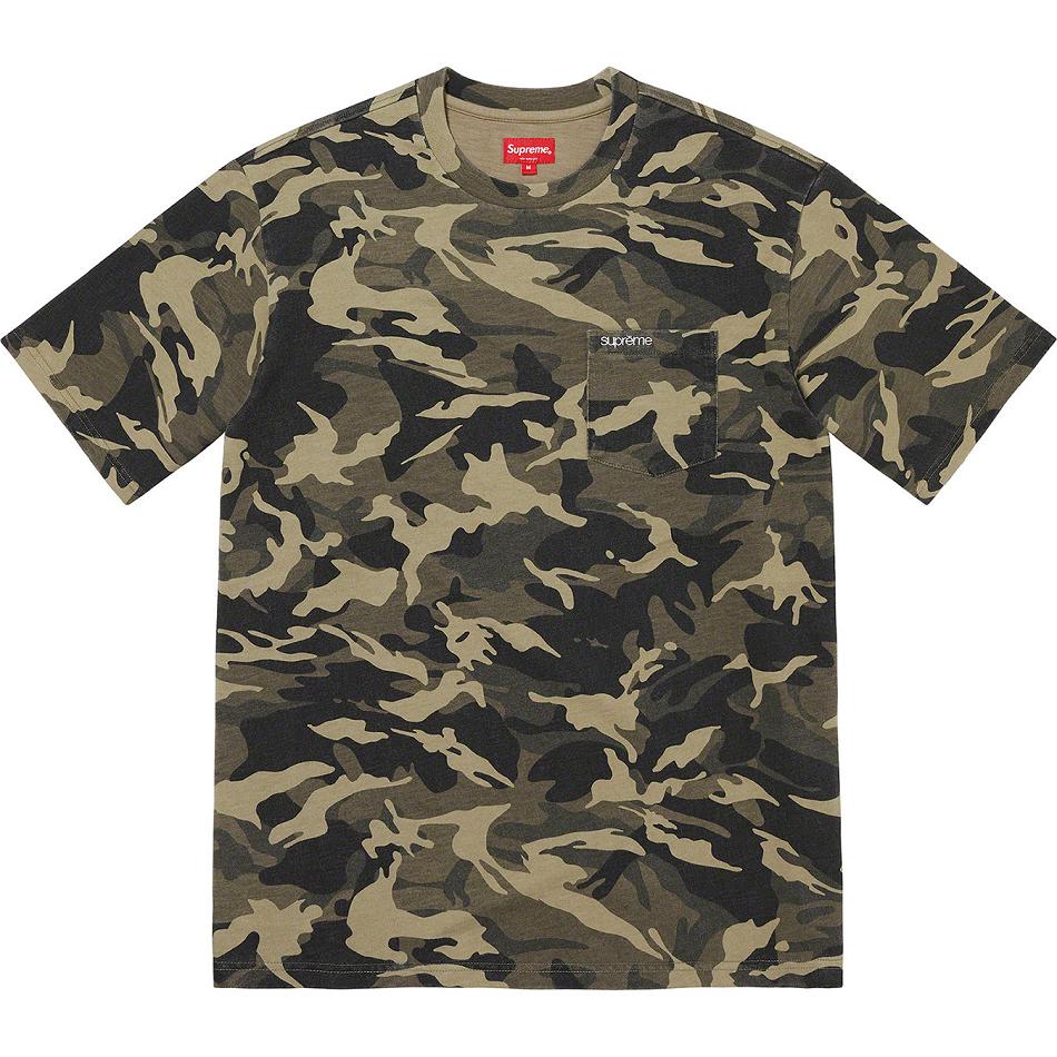 Supreme S/S Pocket Tee Price In Philippines - Olive / Camo Sweaters