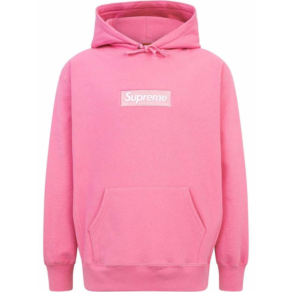 Pink Supreme Box Logo Hoodie | PH487UT