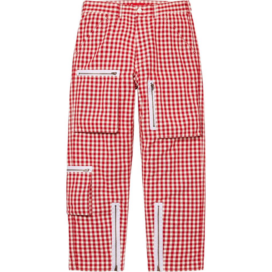 Red Supreme Gingham Flight Pant Pants | PH393JJ