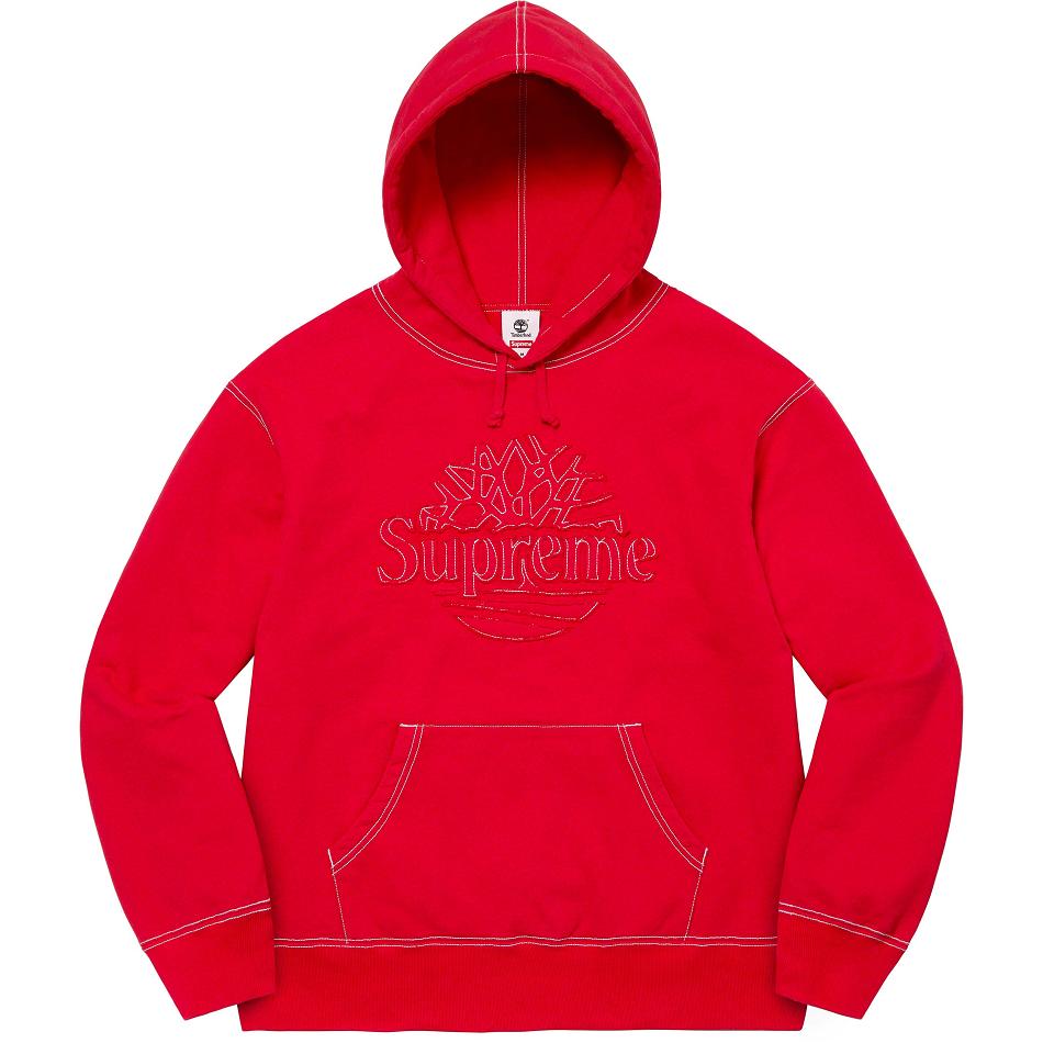 Red Supreme Timberland® Hooded Sweatshirts | PH300WY