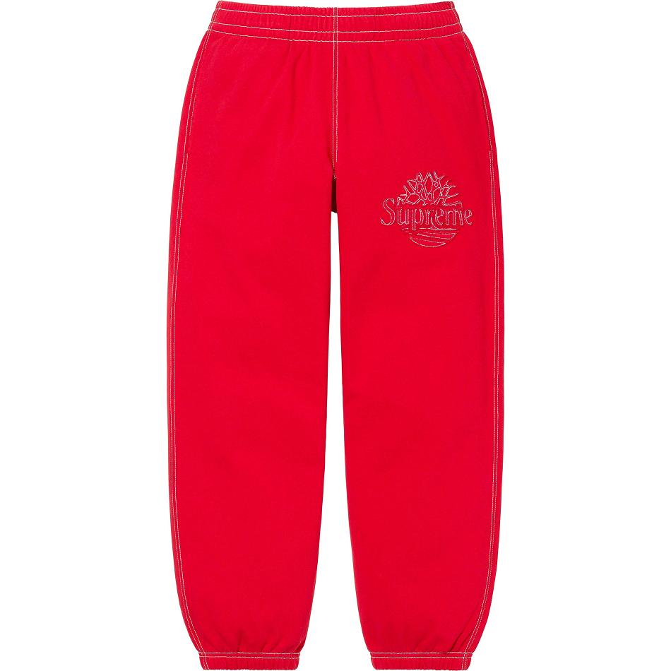 Red Supreme Timberland® Sweatpant Pants | PH409UT