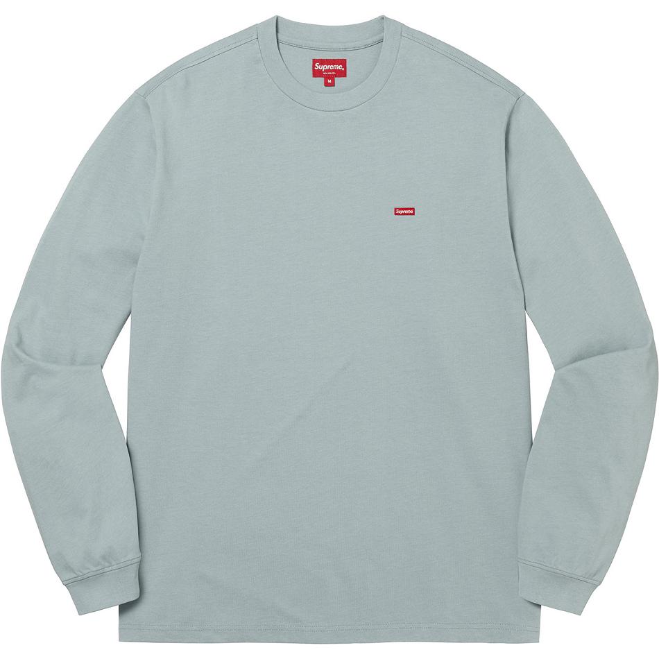 Turquoise Supreme Small Box L/S Tee Sweaters | PH345XF