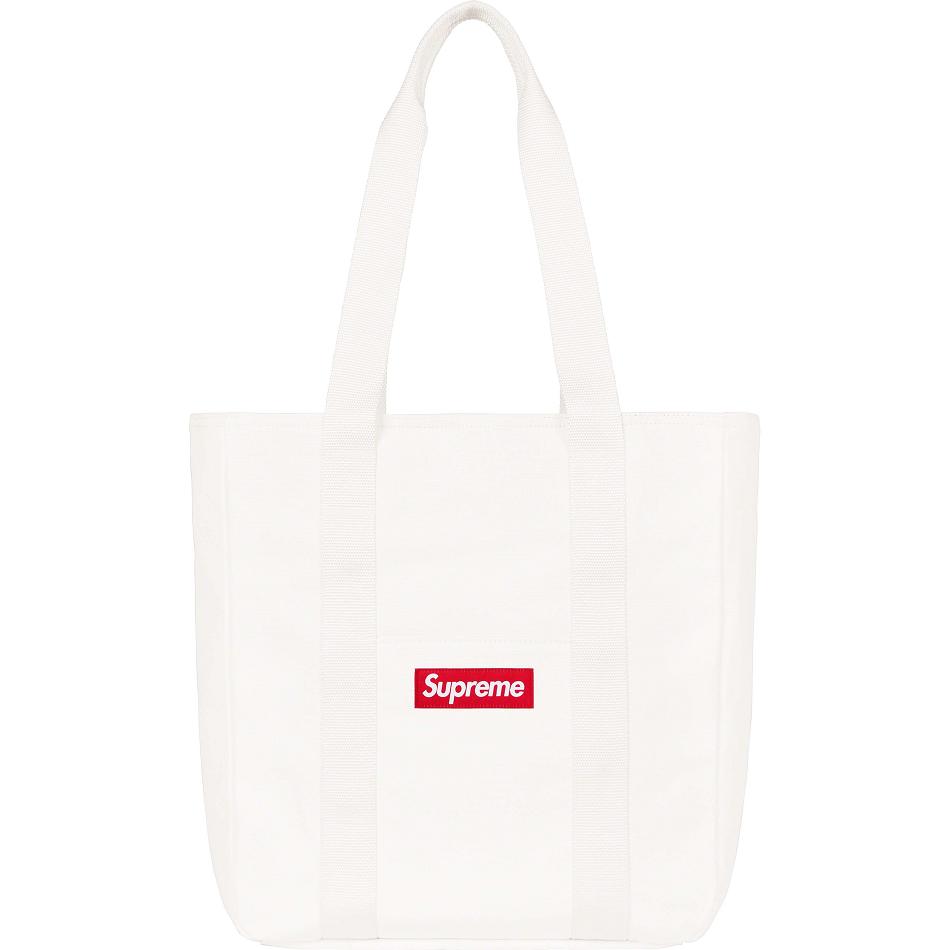 White Supreme Canvas Tote Bags | PH168MA