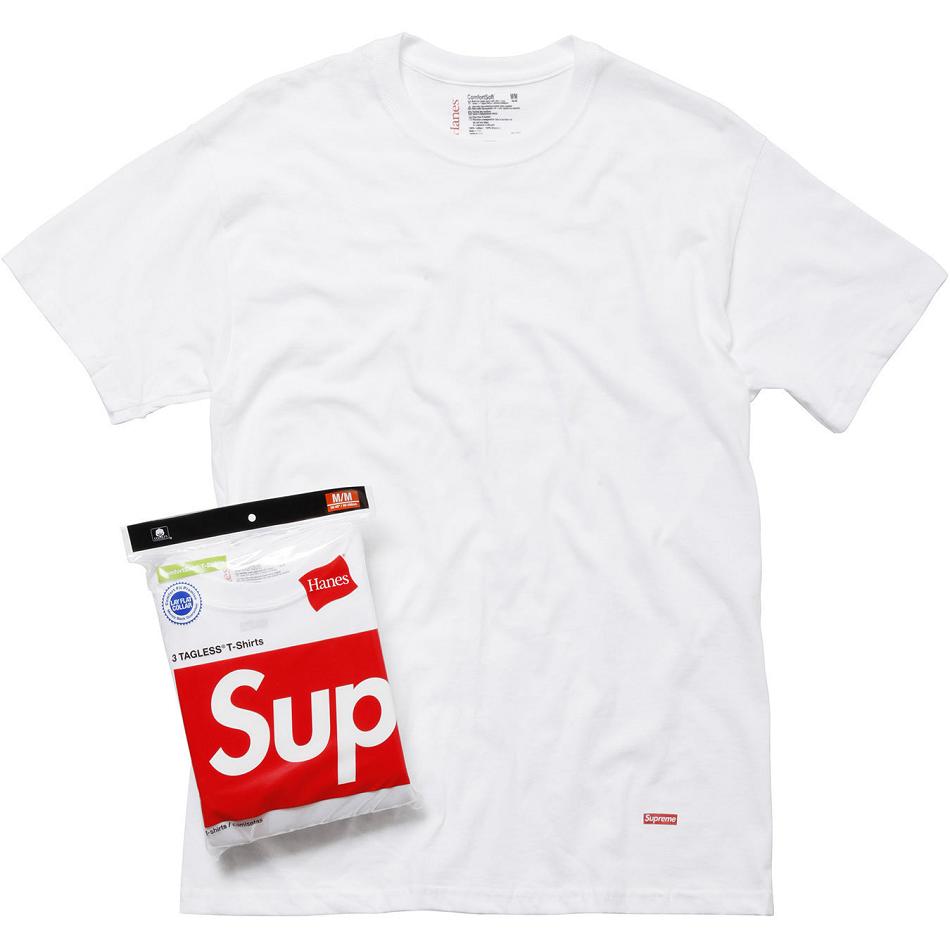 White Supreme Hanes® Tagless Tees (3 Pack) Accessories | PH192BC