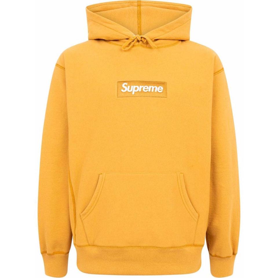 Yellow Supreme Box Logo Hoodie | PH488IS