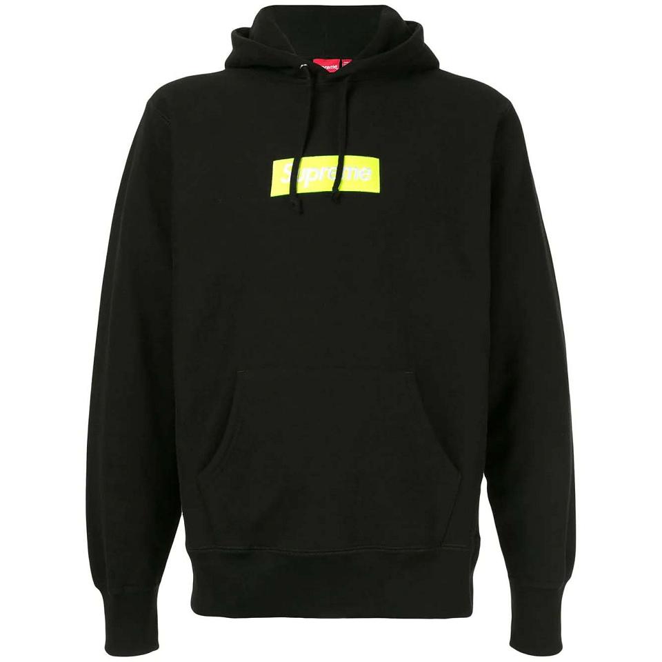 Yellow Supreme Box Logo Sweatshirts | PH271NB