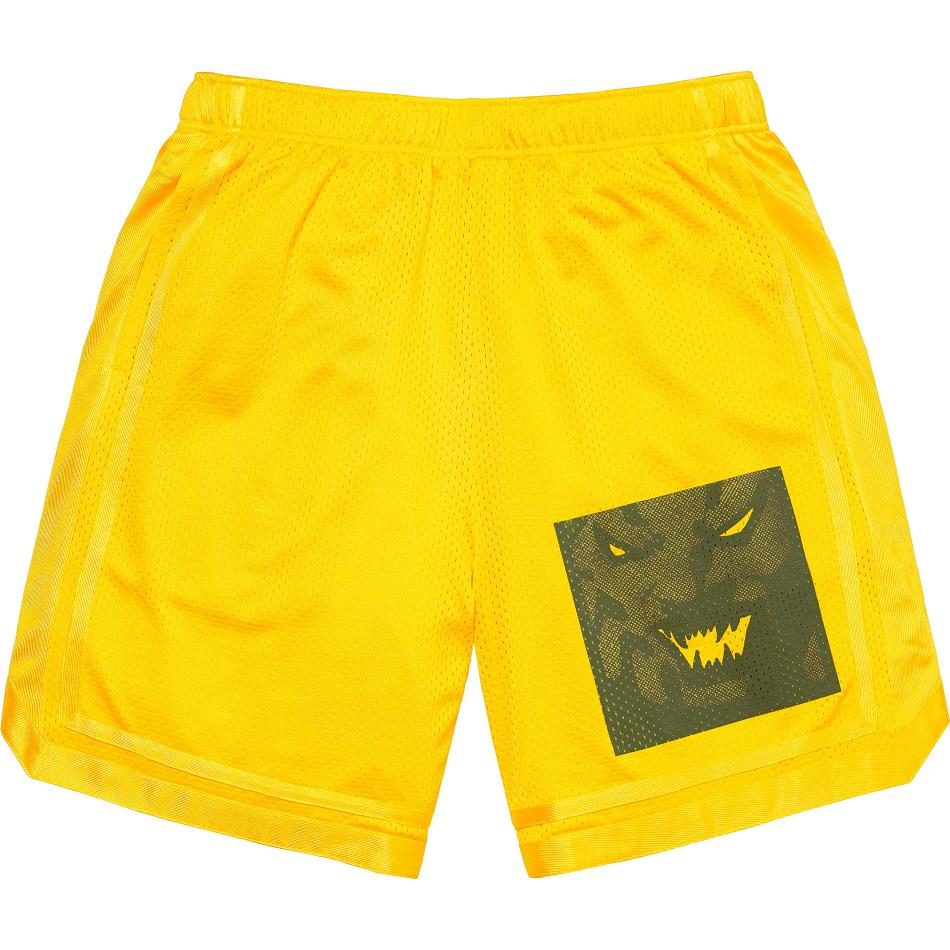 Yellow Supreme Ronin Mesh Shorts | PH348BC