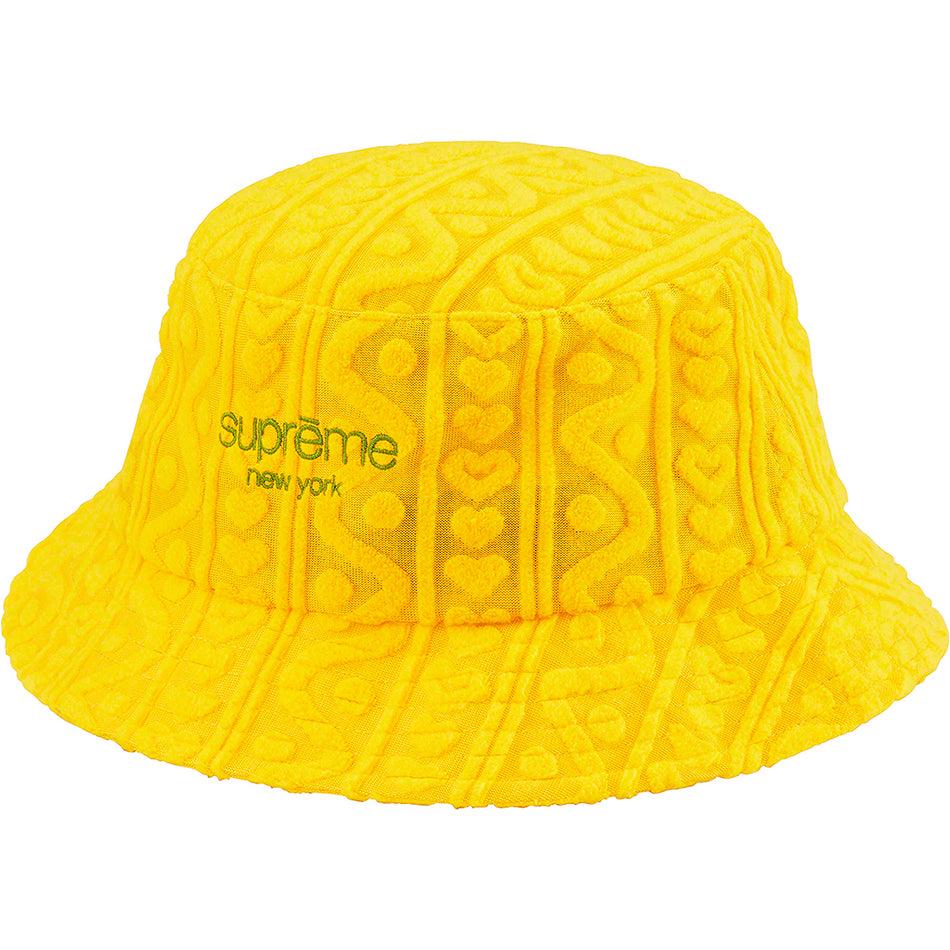 Yellow Supreme Terry Pattern Crusher Hats | PH139VD