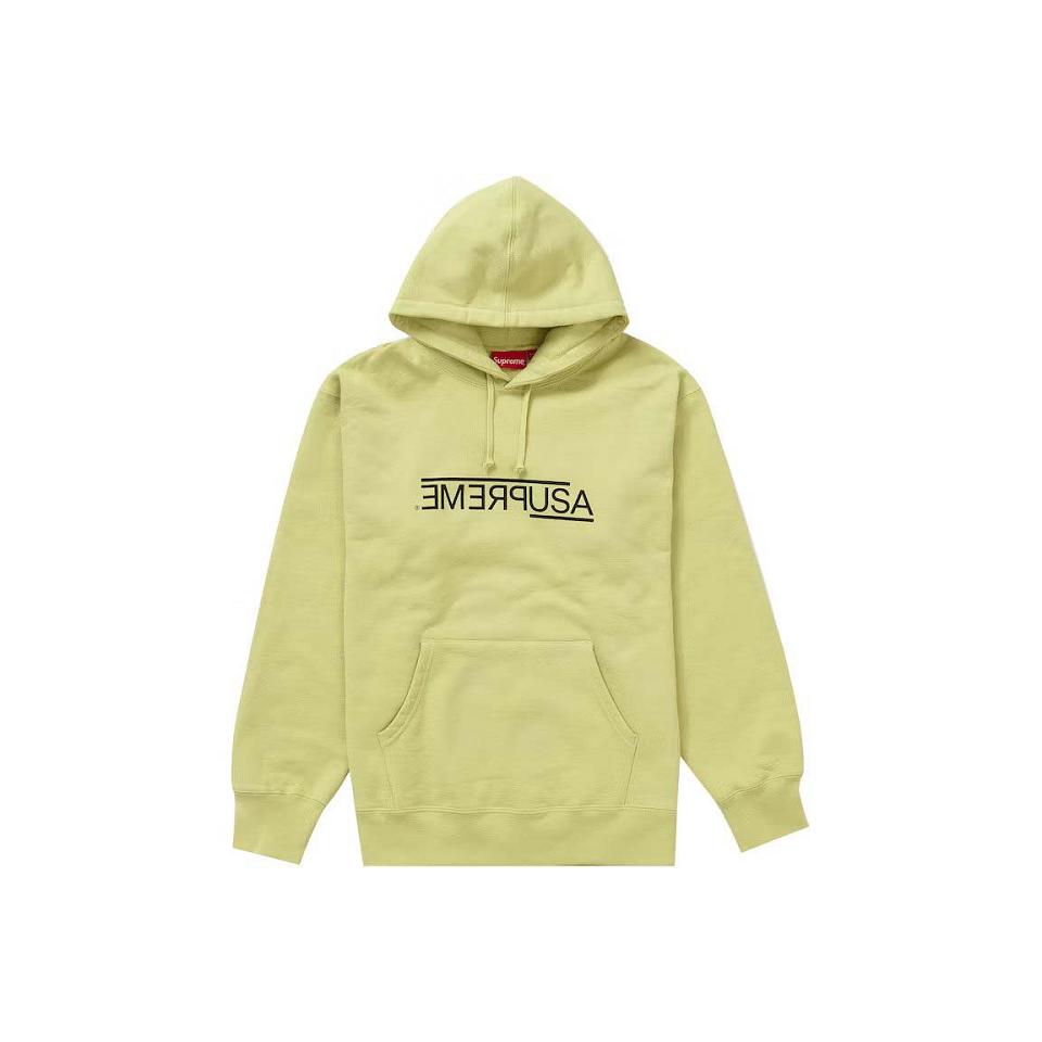 Yellow Supreme USA Hooded Sweatshirts | PH255OR