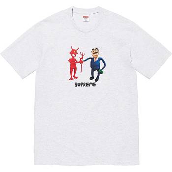 Beige Supreme Business Tee T Shirts | PH212KI