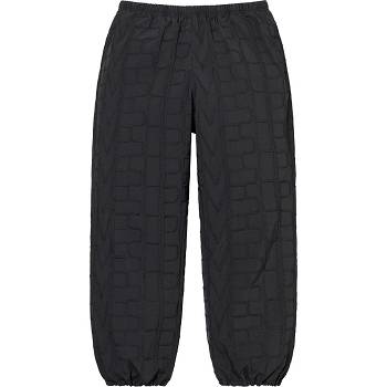 Black Supreme Repeat Stitch Track Pant Pants | PH400BC