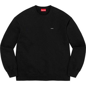 Black Supreme Small Box Crewneck Sweatshirts | PH286FM