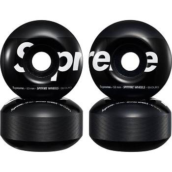 Black Supreme Spitfire® Shop Wheels (Set of 4) Skateboard Accessories | PH175UT