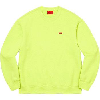 Green Supreme Small Box Crewneck Sweatshirts | PH281OR