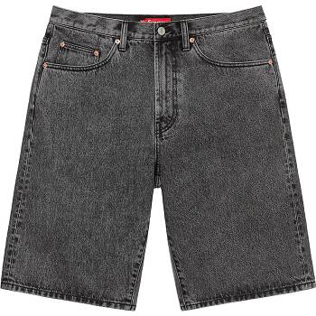 Grey Supreme Baggy Denim Shorts | PH356YU