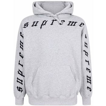 Grey Supreme Logo Hoodie | PH474ZG