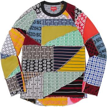 Multicolor Supreme Patchwork Jacquard L/S Top Sweaters | PH324MA