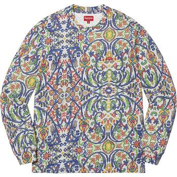 Multicolor Supreme Small Box L/S Tee Sweaters | PH340HK