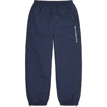 Navy Supreme Full Zip Baggy Warm Up Pant Pants | PH430WY