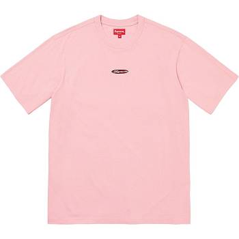 Pink Supreme Oval Logo S/S Top Sweaters | PH335AP