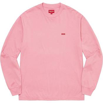 Pink Supreme Small Box L/S Tee Sweaters | PH344ZG