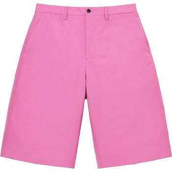 Pink Supreme Wool Trouser Shorts | PH353EX