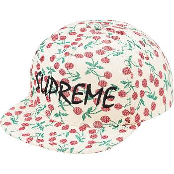 White Supreme Cherries 5-Panel Hats | PH134KI