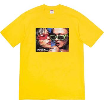 Yellow Supreme Eyewear Tee T Shirts | PH224RW