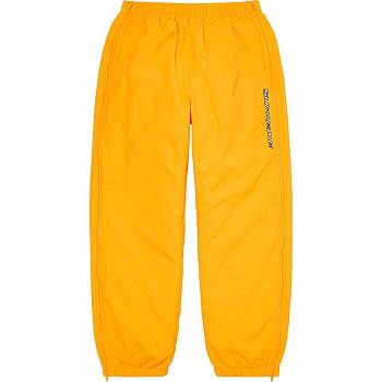 Yellow Supreme Full Zip Baggy Warm Up Pant Pants | PH429QZ